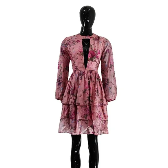 flower flowy dress Noya Floral Cutout Maxi Dress